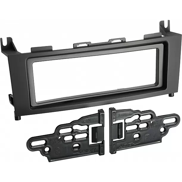 1-DIN Paneel Mercedes Benz GLK-Klasse (X204) 2008-2012 Kleur: Zwart (METRA)