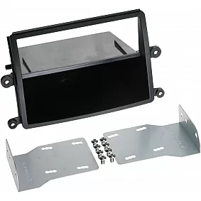 2-DIN Paneel Mitsubishi L200 (KAOT) 03/2006-10/2015 Kleur: Zwart