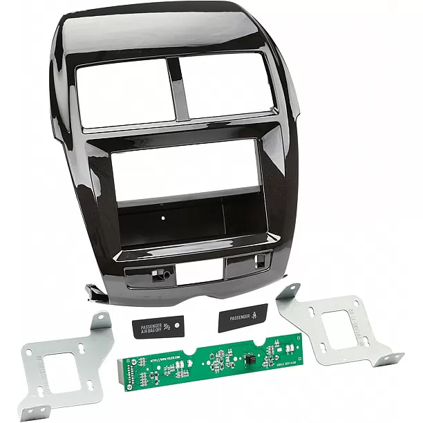 2-DIN Paneel met pocket Citroën C4 Aircross - Peugeot 4008 Kleur: Piano Zwart 2-DIN Paneel met pocket Citroën C4 Aircross - Peugeot 4008 Kleur: Piano Zwart