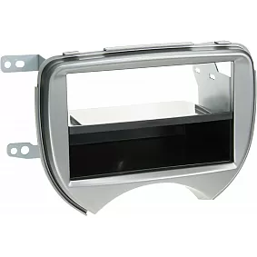2-DIN Paneel Nissan Micra (K13) 03/ 2011-08/2013 Kleur: Zilver