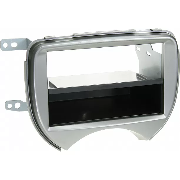 2-DIN Paneel Nissan Micra (K13) 03/ 2011-08/2013 Kleur: Zilver
