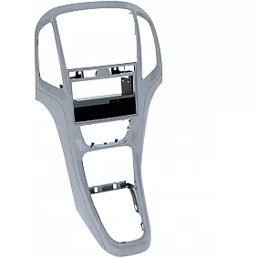 2-DIN Paneel Opel Astra J (P-J)  12/2009-08/2018 Kleur: Platina Zilver