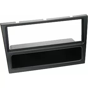 1-DIN Paneel met aflegbakje.Subaru - Nissan -Opel - Renault - Suzuki Kleur: Zwart
