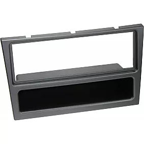 1-DIN Paneel met aflegbakje. Opel - Renault - Suzuki - Nissan Subaru  Kleur: Charcoal Metallic