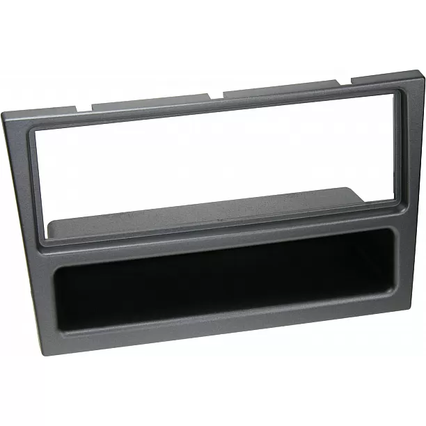 1-DIN Paneel met aflegbakje. Opel - Renault - Suzuki - Nissan Subaru Kleur: Charcoal Metallic 1-DIN Paneel met aflegbakje. Opel - Renault - Suzuki - Nissan Subaru Kleur: Charcoal Metallic