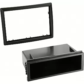 2-DIN Paneel Renault Mégane II (CM/EM) 10/2002-12/2005 (CM) 01/2006-01/2010 Kleur: Zwart