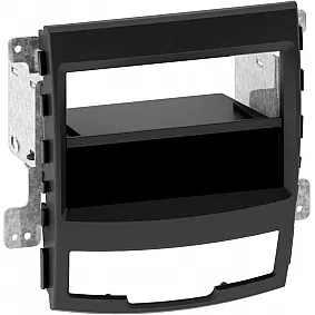 2-DIN Paneel SsangYong Korando (CK) 2010-2013 Kleur: Zwart
