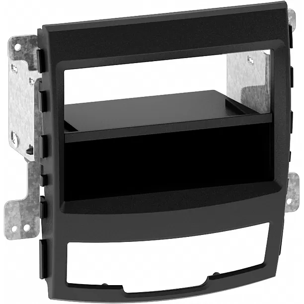 2-DIN Paneel SsangYong Korando (CK) 2010-2013 Kleur: Zwart