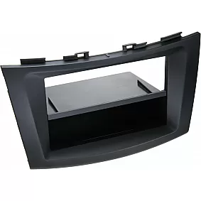 2-DIN Paneel met aflegbakje. Suzuki Swift (FZ/NZ)  2010-2017 - Kleur: zwart