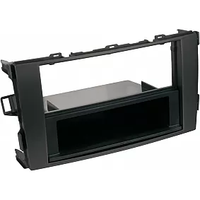 2-DIN Paneel Toyota Auris (E15J/E15UT) 03/2007-10/2012 Kleur: Zwart