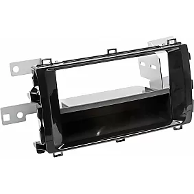 2-DIN Paneel Toyota Auris -  Auris Sport 2013-2015 Kleur: Piano Zwart