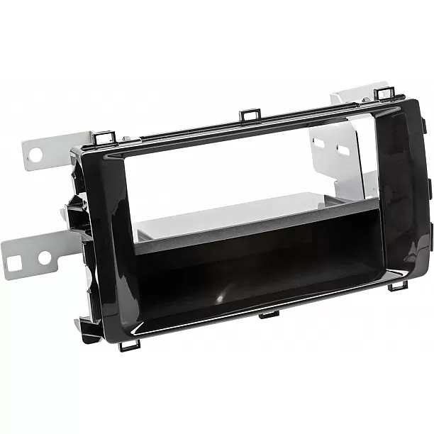2-DIN Paneel Toyota Auris -  Auris Sport 2013-2015 Kleur: Piano Zwart