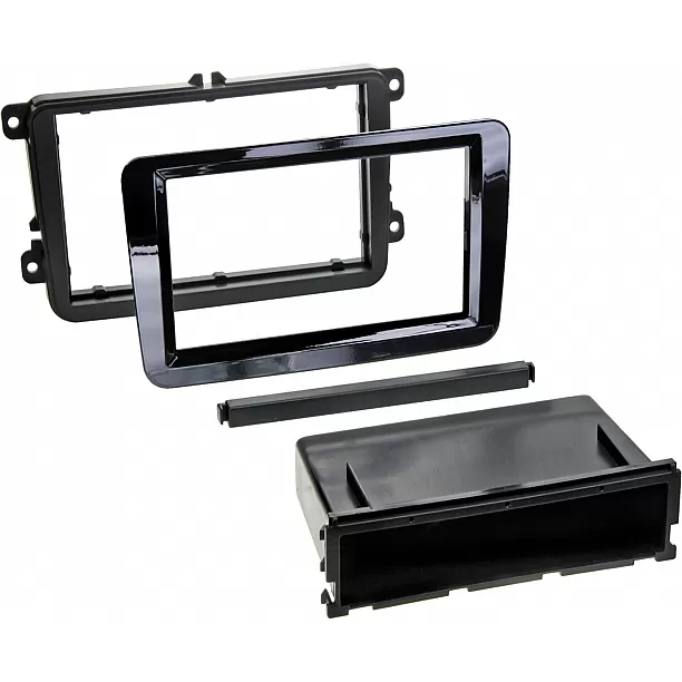2-DIN Paneel met opbergvak Seat - Skoda - Volkswagen - Kleur: Piano Zwart 2-DIN Paneel met opbergvak Seat - Skoda - Volkswagen - Kleur: Piano Zwart