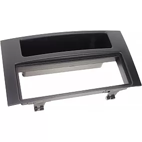 1-DIN Paneel met aflegbakje. Volkswagen Touareg / Mulivan/ T5 Transporter/ Caravelle  Kleur: Zwart
