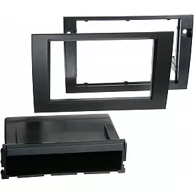 2-DIN Paneel Audi A4 (8E)  - Seat Exeo (3R) Kleur: Zwart