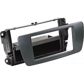 2-DIN Paneel met opbergvak Seat Ibiza ( 6J)  06/2008-06/20157 - Kleur: Azabache Zwart