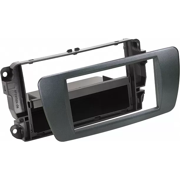 2-DIN Paneel met opbergvak Seat Ibiza ( 6J)  06/2008-06/20157 - Kleur: Azabache Zwart