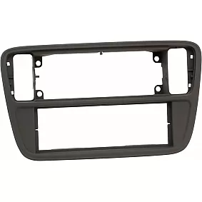 1-DIN Paneel Skoda Citigo (AA/AAN) - Seat Mii (AA/AAN) 2011-2019 Kleur: Zwart