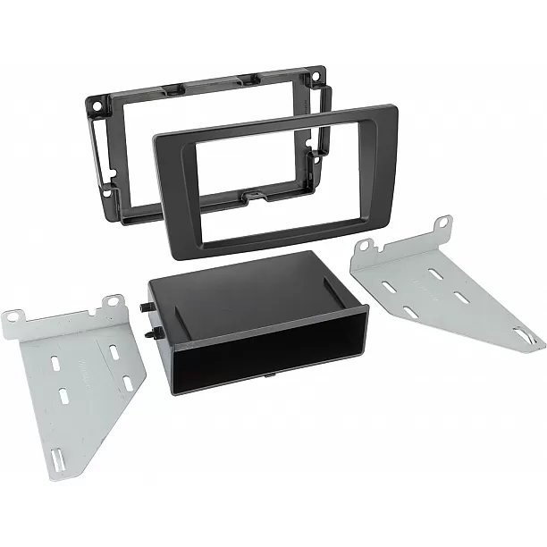 2-DIN Paneel Skoda Octavia/ Yeti met pocket Kleur: Zwart