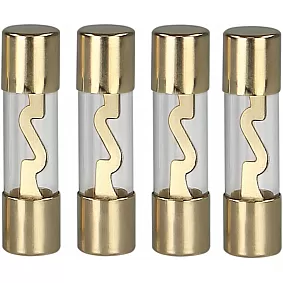 AGU zekering 10 Ampere (goud) 4 stuks in blister