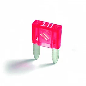 mini zekering 10 ampère 5 stuks in blister