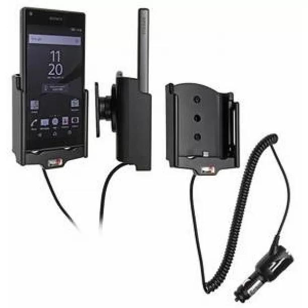 Brodit houder - Sony Xperia Z5 Compact Actieve houder met 12/24V lader Brodit houder - Sony Xperia Z5 Compact Actieve houder met 12/24V lader