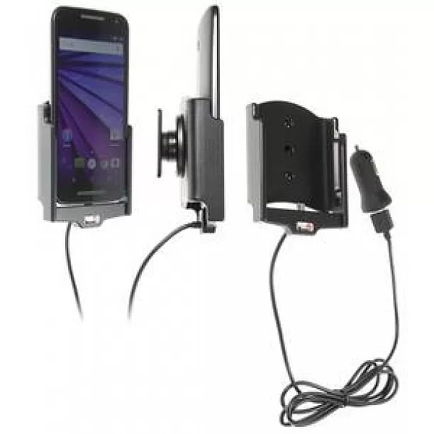 Brodit houder - Motorola Moto G (3rd Gen) Actieve houder met 12V USB plug Brodit houder - Motorola Moto G (3rd Gen) Actieve houder met 12V USB plug