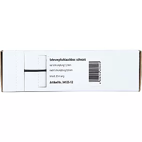 Krimpkous Zwart Ø 1.2 mm Ø 0.6 mm Lengte 15 meter