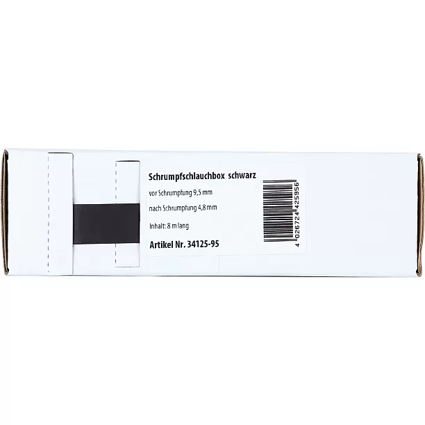 Krimpkous Zwart Ø 9.5 mm Ø 4.8 mm Lengte 8 meter
