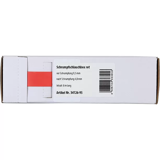 Krimpkous Rood Ø 9.5 mm / Lengte 8 meter