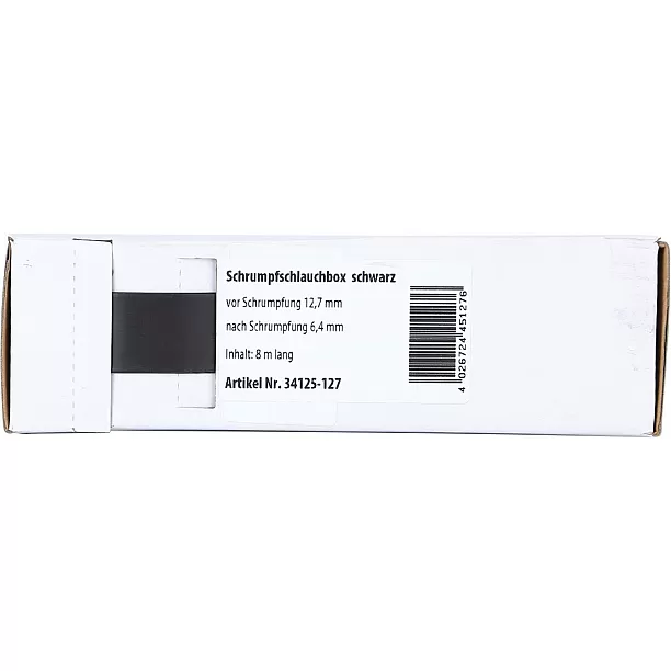 Krimpkous Zwart Ø 12.7 mm / Lengte 3 meter