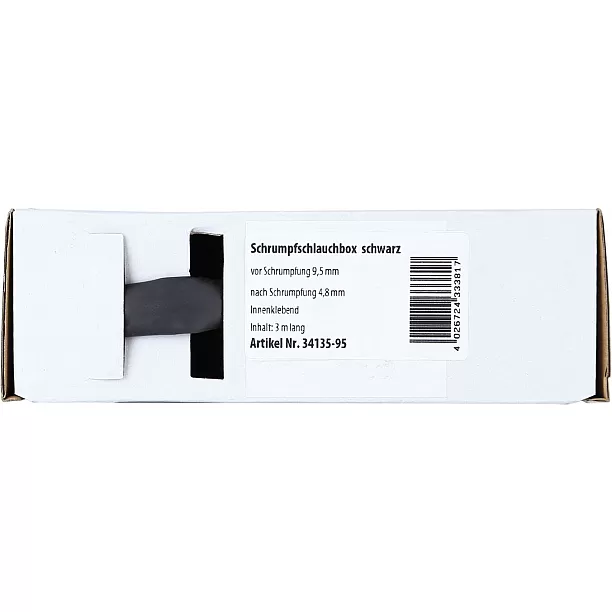Krimpkous Zwart Ø 9.5 mm / Lengte 3 meter Krimpkous Zwart Ø 9.5 mm / Lengte 3 meter