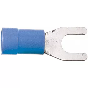 Vork Kabelschoen Blauw 1.5 - 2.5 mm² / Breedte 4.0mm (100 stuks)