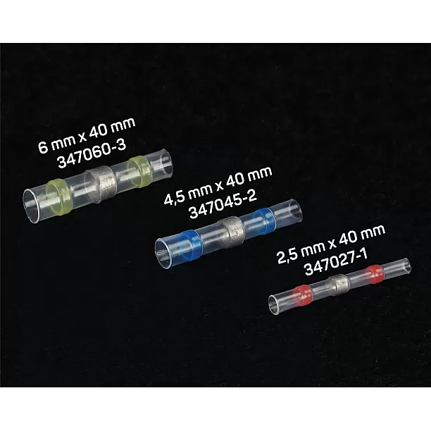 Soldeerconnector krimpkous 6.0mmx40mm (100 stuks) Soldeerconnector krimpkous 6.0mmx40mm (100 stuks)