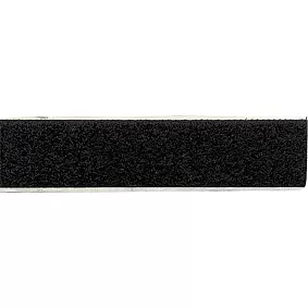 Klittenband Breedte 20 mm / Lengte 25 meter Zwart - zachte zijde