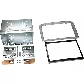 2-DIN Paneel Alfa Romeo 147 (Typ 937)  / GT (Typ 937)  2001-2010 - Kleur: zilver