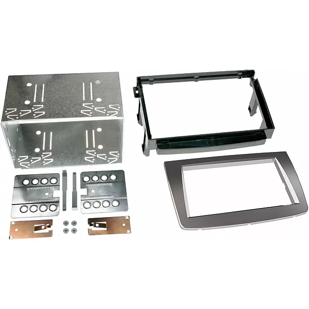 2-DIN Paneel Alfa Romeo MiTo (Typ 955)  2008-2018 - Kleur: Zilver