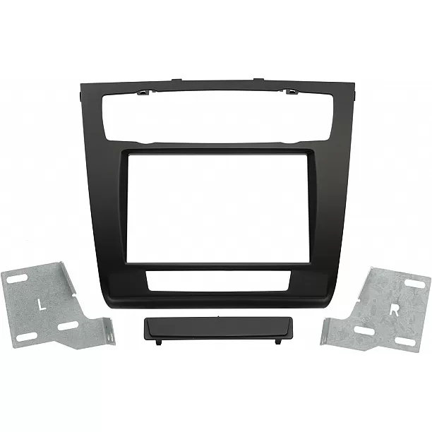 2-DIN Paneel BMW 1-Serie ( E81 - E82 - E87 Facelift - E88) 2007-2013 Kleur: Zwart