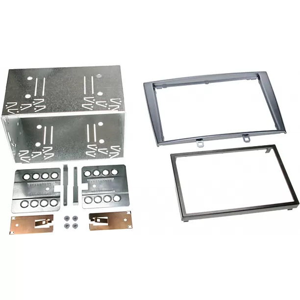 2-DIN Paneel Peugeot 308 (4**) 2007-2009 / 308 SW (4**) 2008-2009 Kleur: Zilver
