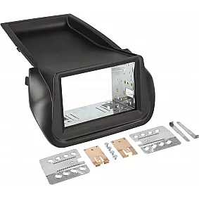 2-DIN Paneel Citroën Nemo - Fiat Fiorino - Peugeot Bipper- Kleur : Zwart