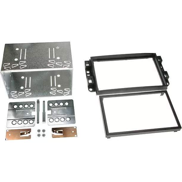 2-DIN Paneel Chevrolet Epica (KLAL) - Aveo (KLAS) - Captiva (KLAC) - Kleur: Zwart