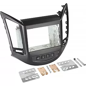 2-DIN Paneel Chevrolet Orlando(KL1Y/ KL1YN)  2011-2014 Kleur Zwart