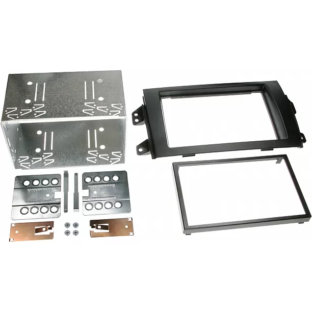 2-DIN Paneel Fiat Sedici (FY/GY) - Suzuki SX4 (EY/GX)  Kleur: zwart