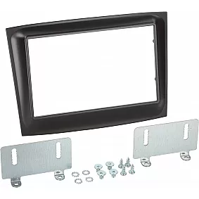 2-DIN Paneel Fiat Doblò 2015-2022 / Opel Combo 2015-2019  - Kleur : Zwart