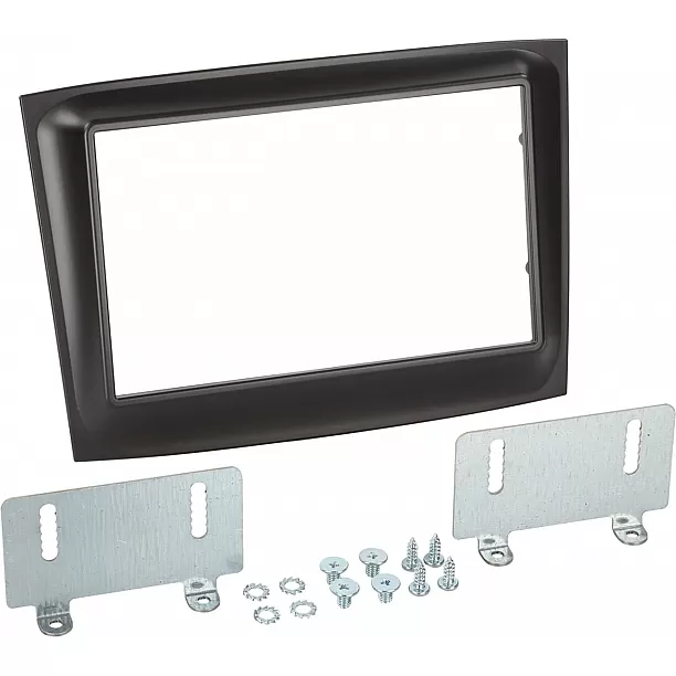 2-DIN Paneel Fiat Doblò 2015-2022 / Opel Combo 2015-2019  - Kleur : Zwart