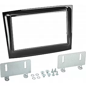 2-DIN Paneel Fiat Doblò 2015-2022 / Opel Combo 2015-2019  Kleur : Piano Zwart