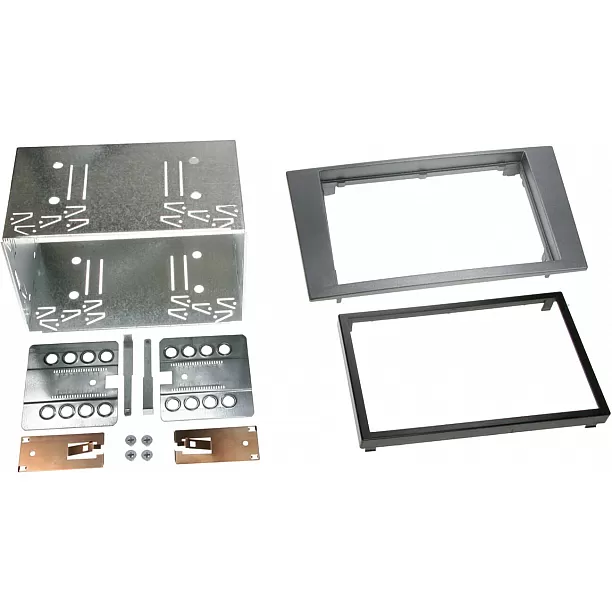 2-DIN Paneel Ford Ford Mondeo (B4Y/B5Y/BWY Facelift) 2003-2007 Kleur: Antraciet 2-DIN Paneel Ford Ford Mondeo (B4Y/B5Y/BWY Facelift) 2003-2007 Kleur: Antraciet