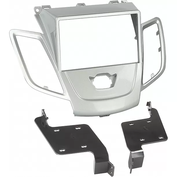 2-DIN Paneel Ford Fiesta (JA8) 2008-2017 - Kleur: Zilver 2-DIN Paneel Ford Fiesta (JA8) 2008-2017 - Kleur: Zilver