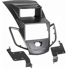 2-DIN Paneel Ford Fiesta (JA8) 2008-2017 - Kleur: Zwart