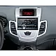 2-DIN Paneel Ford Fiesta (JA8) 2008-2017 - Kleur: Zilver